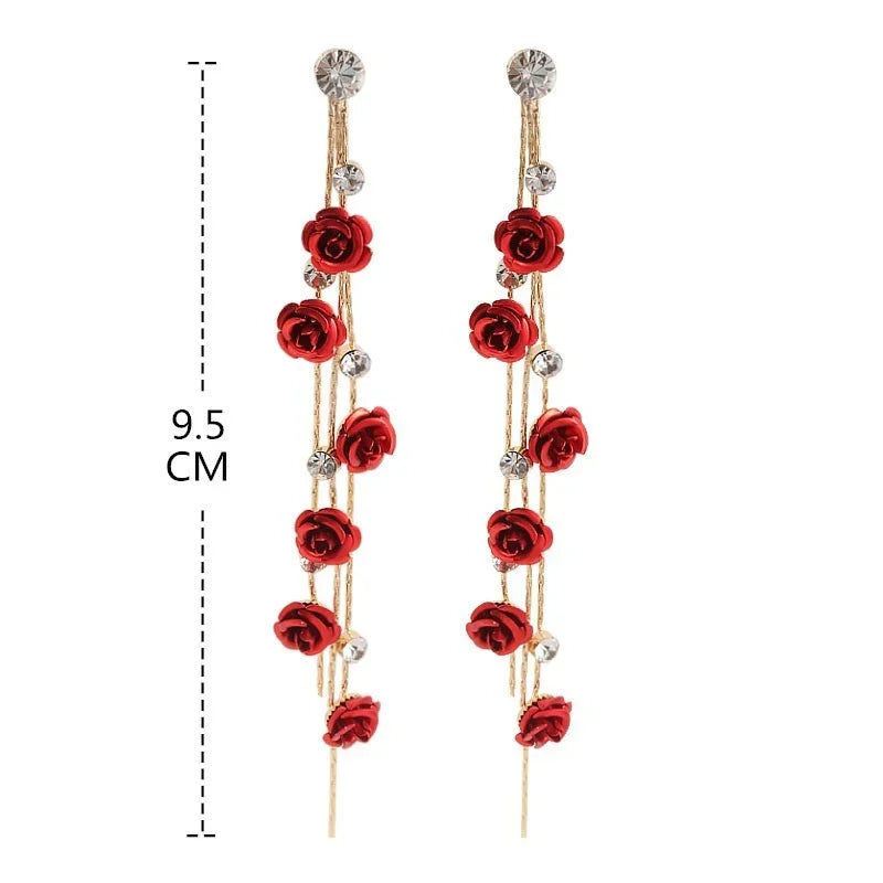 🥀 Elegant Rose Earrings 🥀